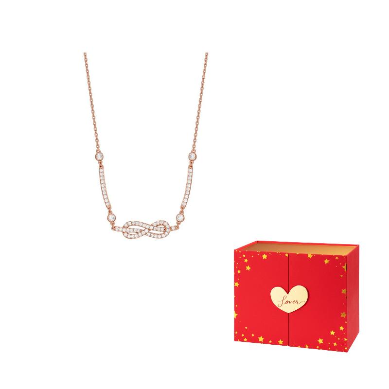 Emporio Armani Love Series Infinite Love Brass Necklace Women necklace Rose-Gold EGS3108221