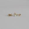 Modernlike 14k 14k X Ribbon Pearl Earrings