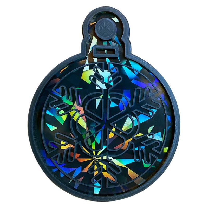Light and Shadow Keychain Pendant Silicone Molds Christmas Snowflake Holographic Earrings Mold DIY Ornaments Mould Craft