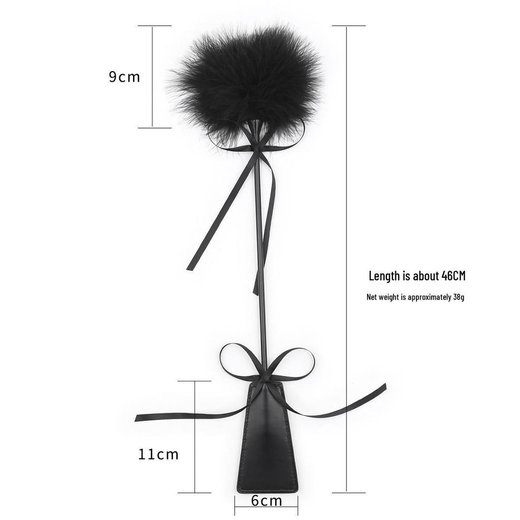 Double-Sided Feather Teasing Stick for Sensual Play and SM Training