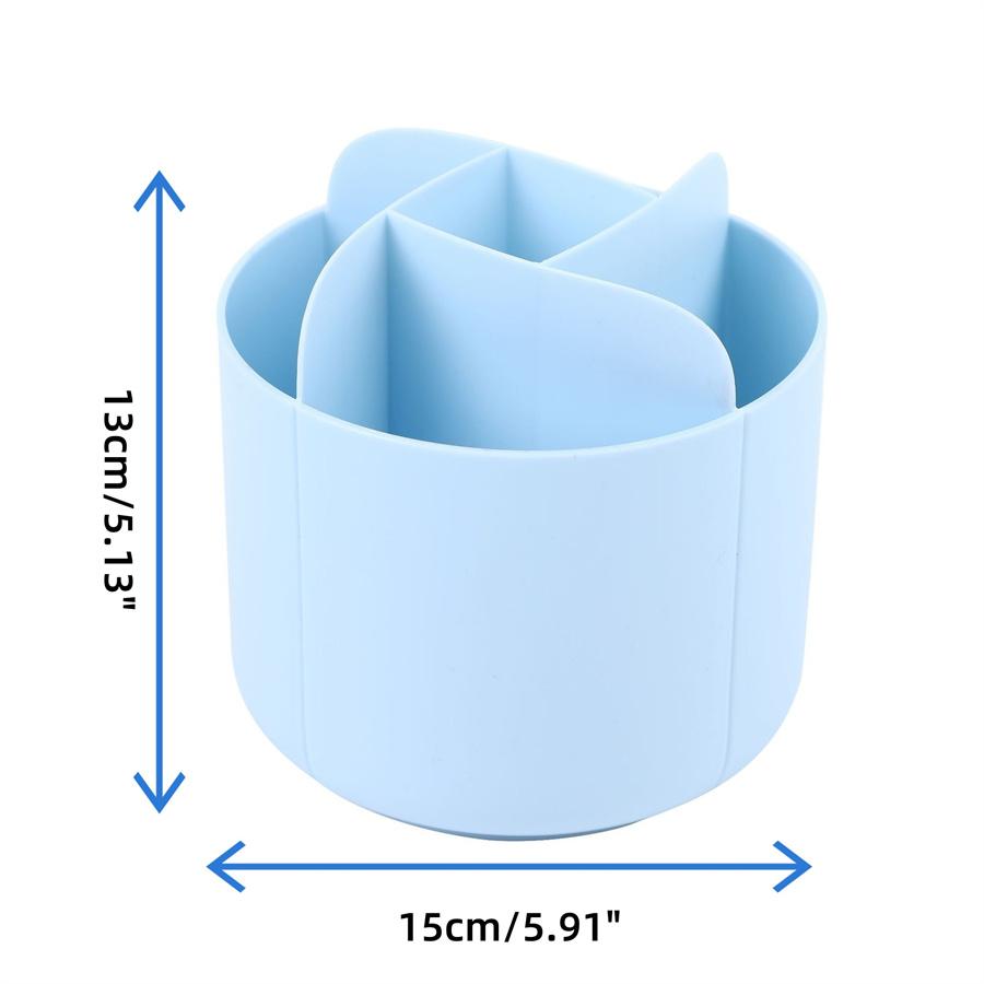 Drehbarer Stifthalter für den Schreibtisch, kreativer, multifunktionaler Schülerschreibtisch, Regal mit mehreren Fächern, einfacher Kosmetik-Organizer