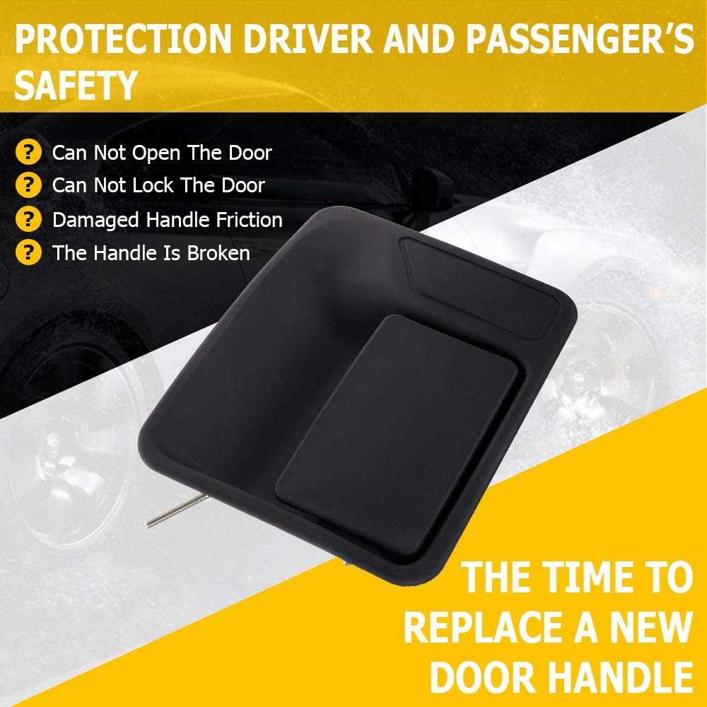 OCPTY Türgriff Außen Hinten Fahrerseite Links Ersatz für 1999-2015 für F-250 für F-350 für F-450 für F-550 Außentürgriff Schwarz