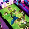 Ben 10 Cartoon Print Rug, Washable Floor Carpet, For Entryway Dorm Laundry Room Office Study, Home Decor Birthday Christmas Gift