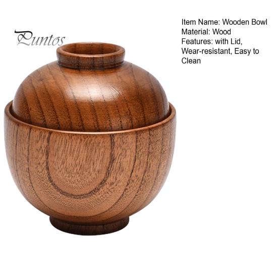 Beautiful Dishwasher Safe Wear-Resistant Salad Bowl Soup Rice Salad Wooden Serving Bowl Kitchen Supplies