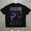 La La Land Vintage Movie Poster Graphic TShirt Short Sleeve Graphic Tshirts for AllSeason Unisex