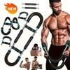 U-Shaped Adjustable Forearm and Chest Strength Trainer, 60-100 Lbs Resistance Portable Triceps Workout Equipment for Home Gym Fitness