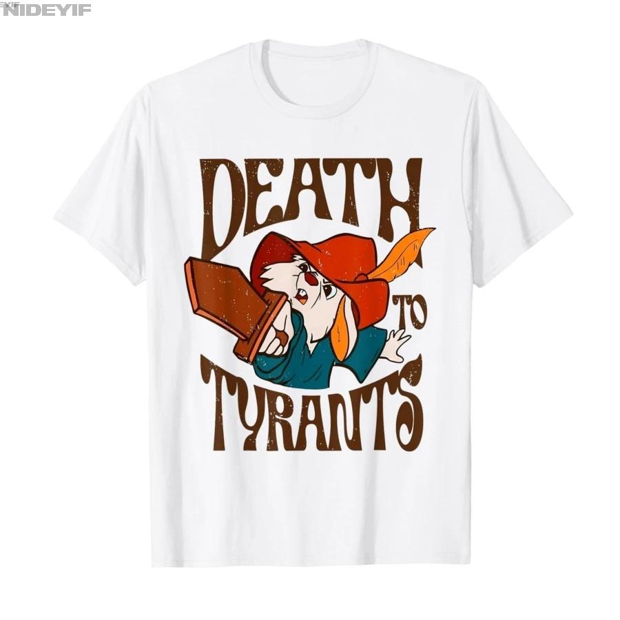 Death to Tyrants Retro Rabbit Meme Tshirt For Men Women 100 Cotton T Shirts Short Sleeve Tops 04201 S