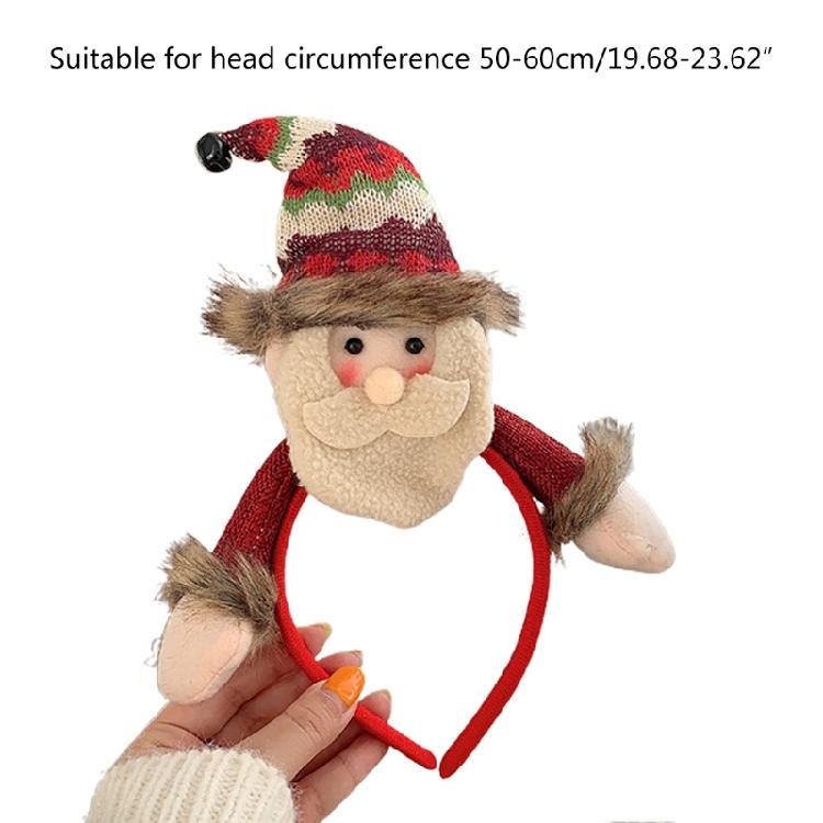Xmas Snowman Hair Hoop Gingerbread Man Headband Lovely Christmas Hair Ornaments