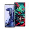 Transparent Phone Case for Xiaomi Mi 14 13 12 11 Ultra 13T 12T 11T Poco X3 NFC F3 F6 Pro Soft TPU Shell Japan Samurai Oni Mask