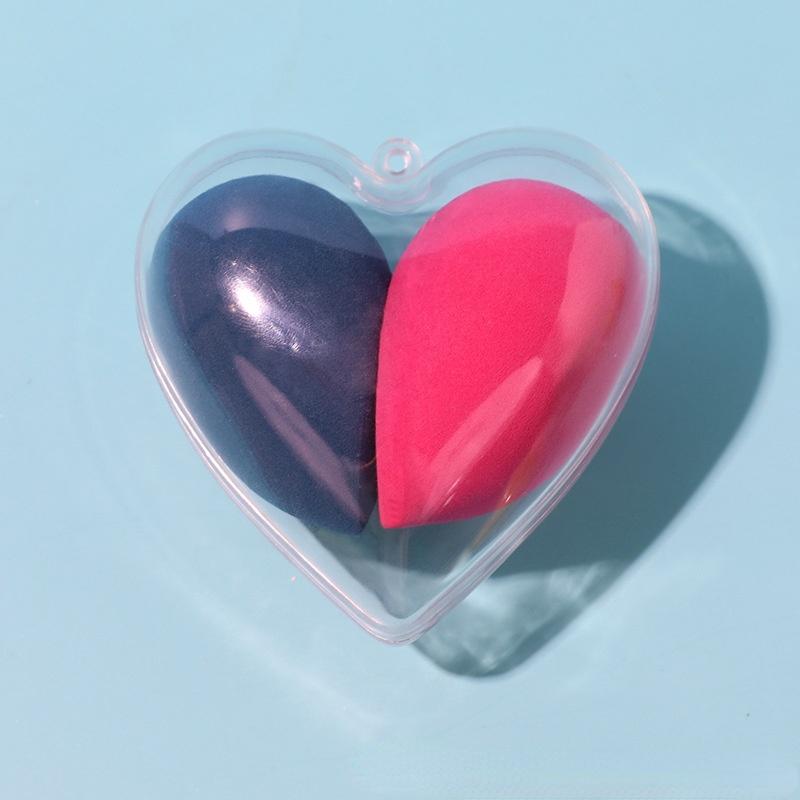 

2 шт., губка для макияжа, пудра, сухая и влажная, комбинированная, косметические шарики для красоты, инструменты для основы розовый