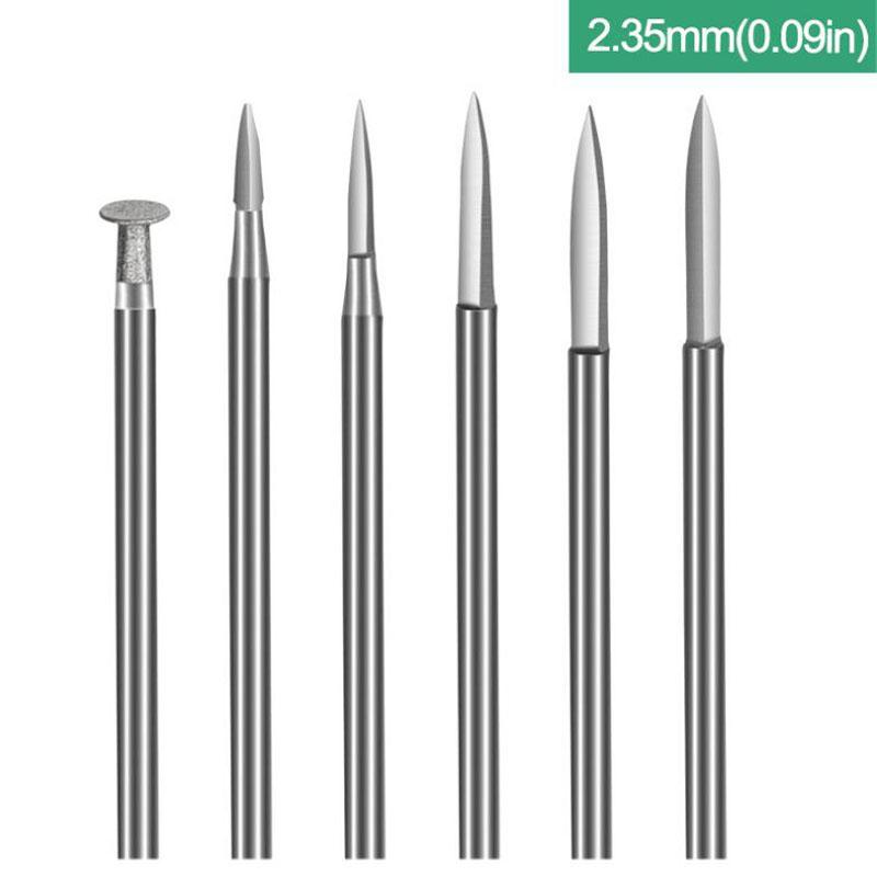 6Pcs Metal Wood Carving Drill Bits Kit Essential Tools for Rotary Tool Users Great for Crafting and Engraving Projects