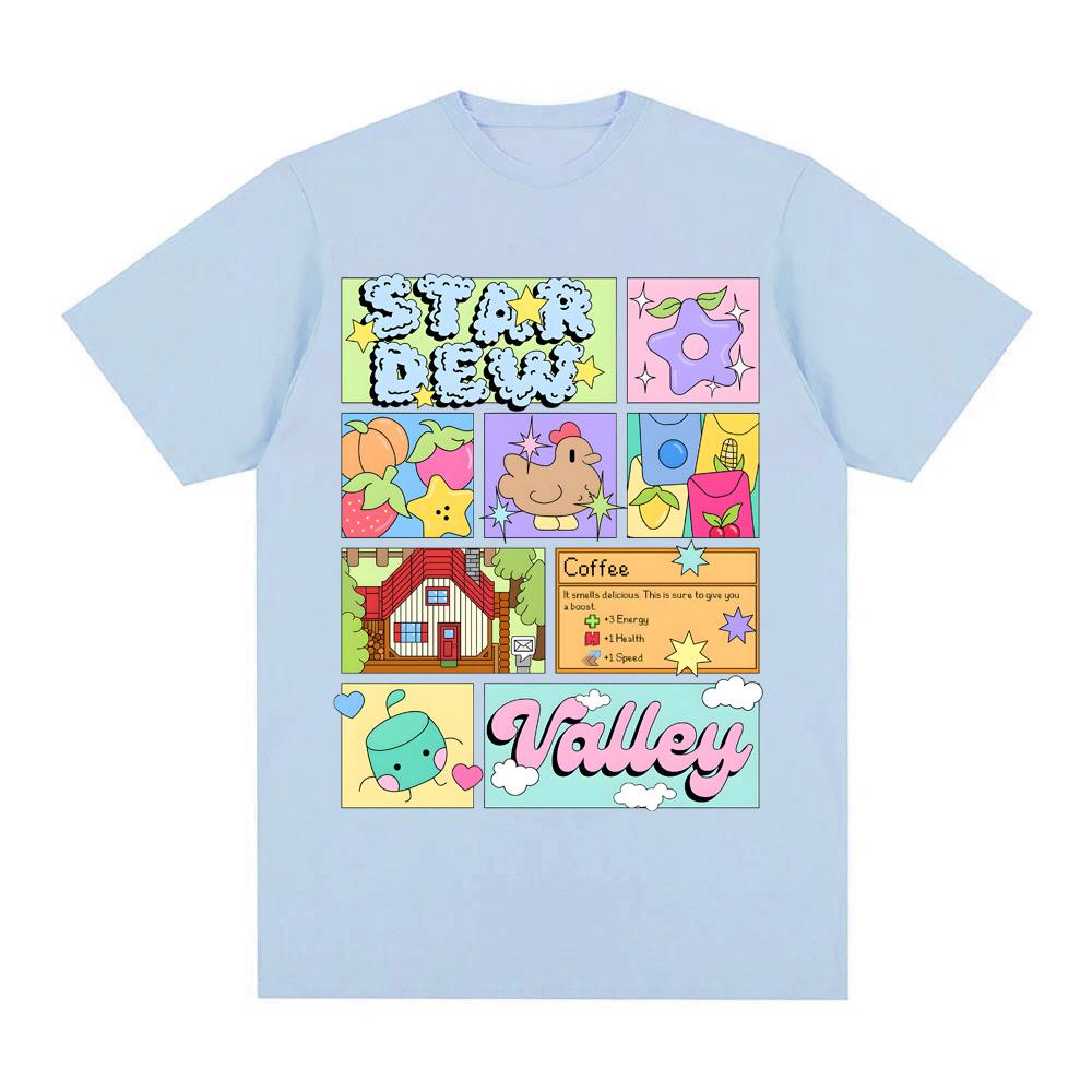 Stardew Valley TEE 2025 New Style GAME Print High Quality Tee-shirt Comic 100% Cotton Comfortable Round Neck Short Sleeve Tops