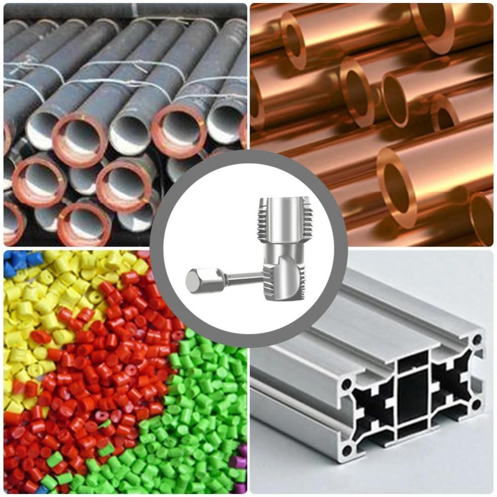 Double Head Water Pipe Inner Hole Opener Universal Manual Water Pipe Thread Openers 4-point 6-point Internal Thread Drill Bits