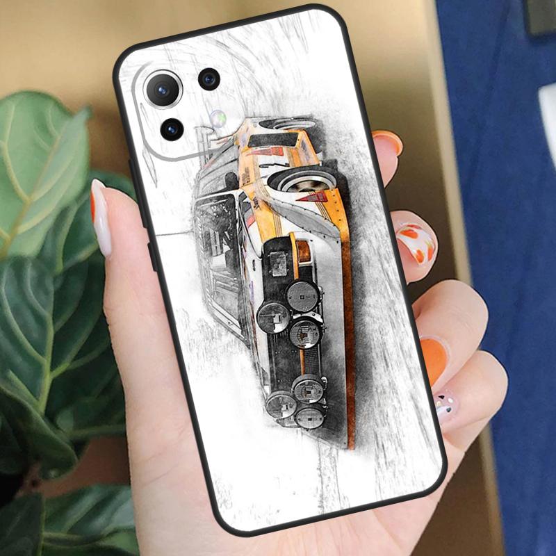 T16 Rally Car Case For Xiaomi 15 14 Ultra 13T 14T 15T Pro 17 Pro Max POCO X7 Pro X5 X6 F5 F6 F7 F8 Coque