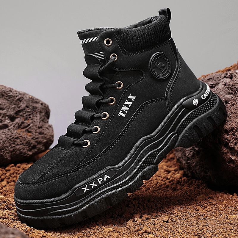 Fashion CYYTL Mens Boots Ankle Casual Shoes Winter Leather Cowboy Combat Tactical Motorcycle Chelsea Work Outdoor Hiking Designer Luxury