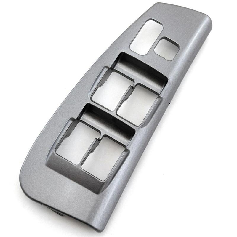 1pc Left Front Door Panel Window-Switch Bezel For Toyota For Matrix (Base, XR, XRS) 2003-2008 (only For Power-Window) Grey Parts