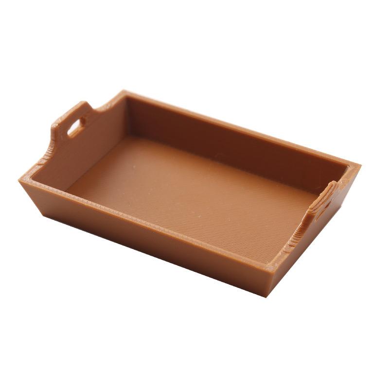 1Pc Life Scene Doll House Simulation Furniture Model Accessories 1:12 Scale Dollhouse Dinner Plate Model Decor Toys&