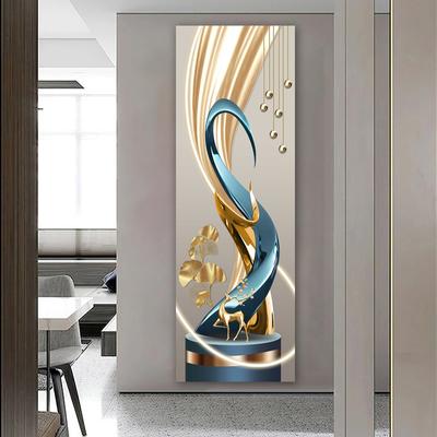 Moderna pittura decorativa astratta, poster con geometria solida, stampe su tela, arte murale per soggiorno, arredamento per la casa, cervo di lusso leggero