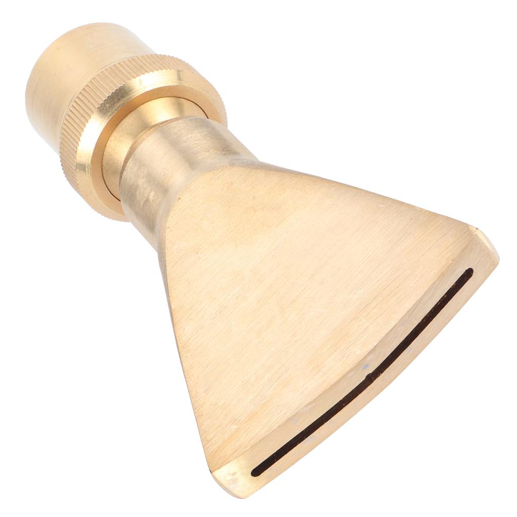 Brass Narrow Fan Jet Water Fountain Nozzle Spray Head Adjustable Pond SprinklerG1 Male Thread