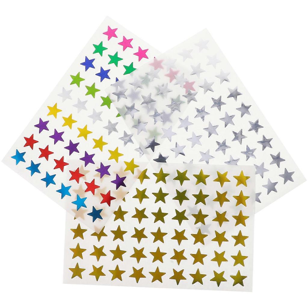 Multifunktionale Cartoon-Sternaufkleber zur Dekoration für Kinderpartys und Büros, 15 x 12 x 0,1 cm, 30 Blatt