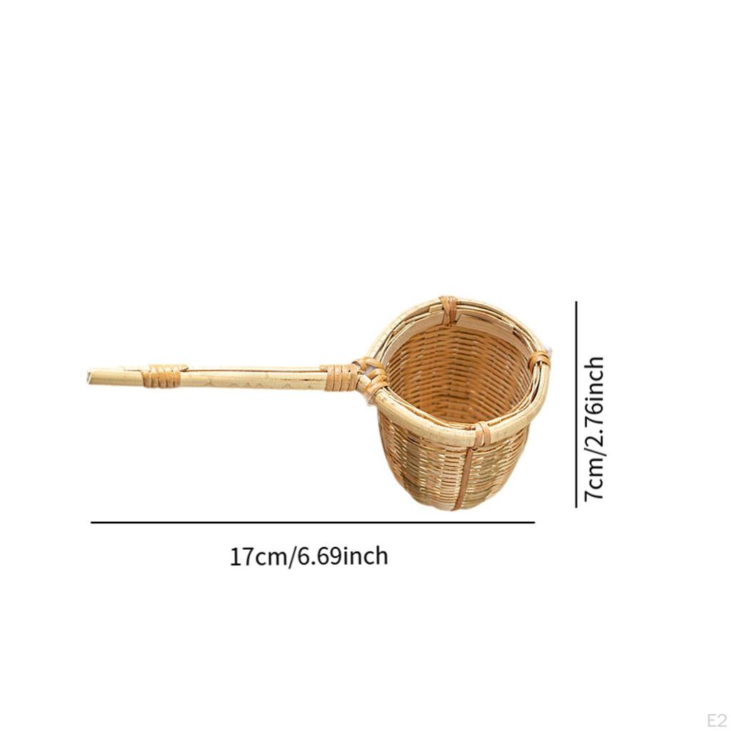 Bambusové čajové sítko Infuzér Jemné síťky Čínské tradiční Pevný Protékající Filtr