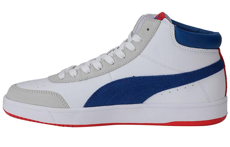 PUMA Court Legend Sl Collar White Gray Blue 373750-05 39