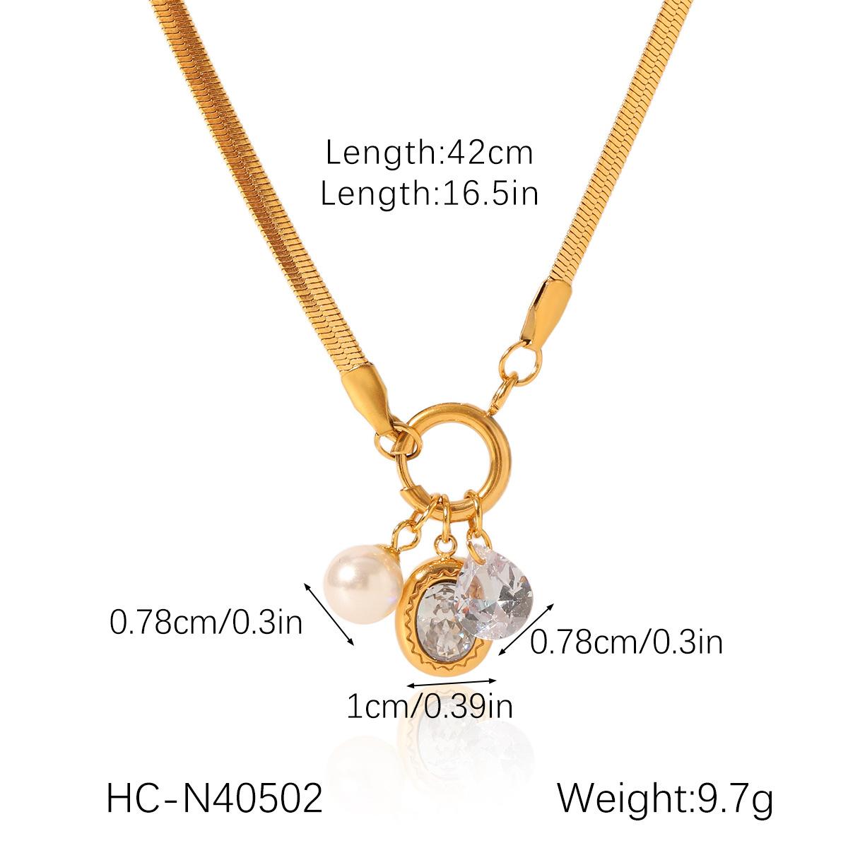 

Blade chain spring clasp DIY jewelry accessories pendant necklace niche design titanium steel clavicle chain