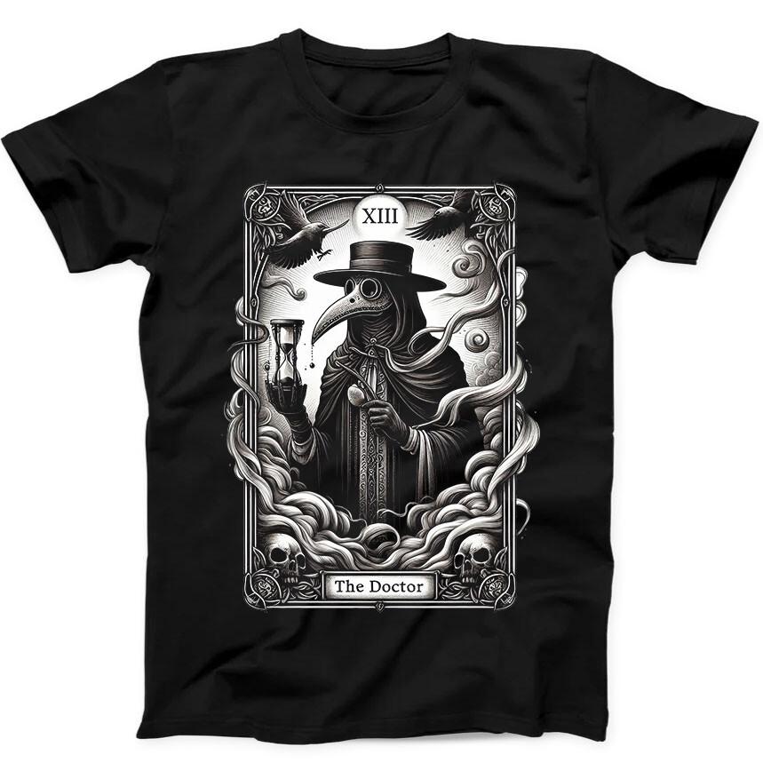 

Карта Таро Чума Медицинский Доктор Смешной Подарок Черная Футболка 328 2XL
