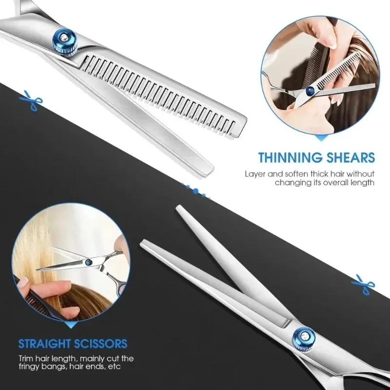 Professional 6 Inch Hair Scissors Thinning Barber Cutting Hair Shears Scissor Tools Hairdressing Scissors