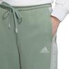 Adidas Solid Color Drawstring Knit Joggers Women Bottoms Green IK9884