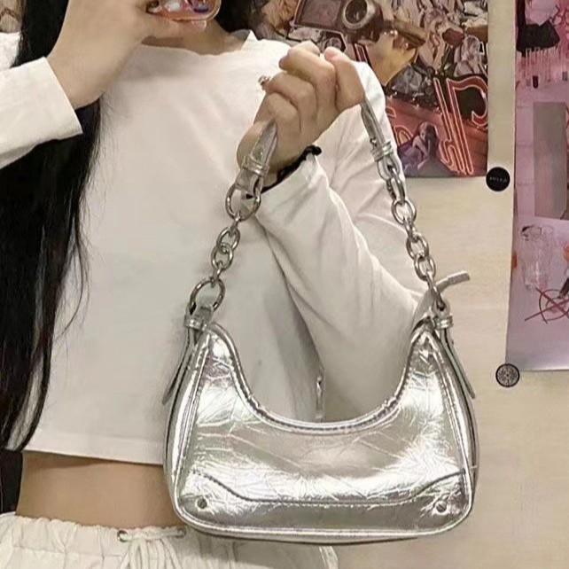 

Underarm Handbag Shoulder Bag Messenger Bag срібний