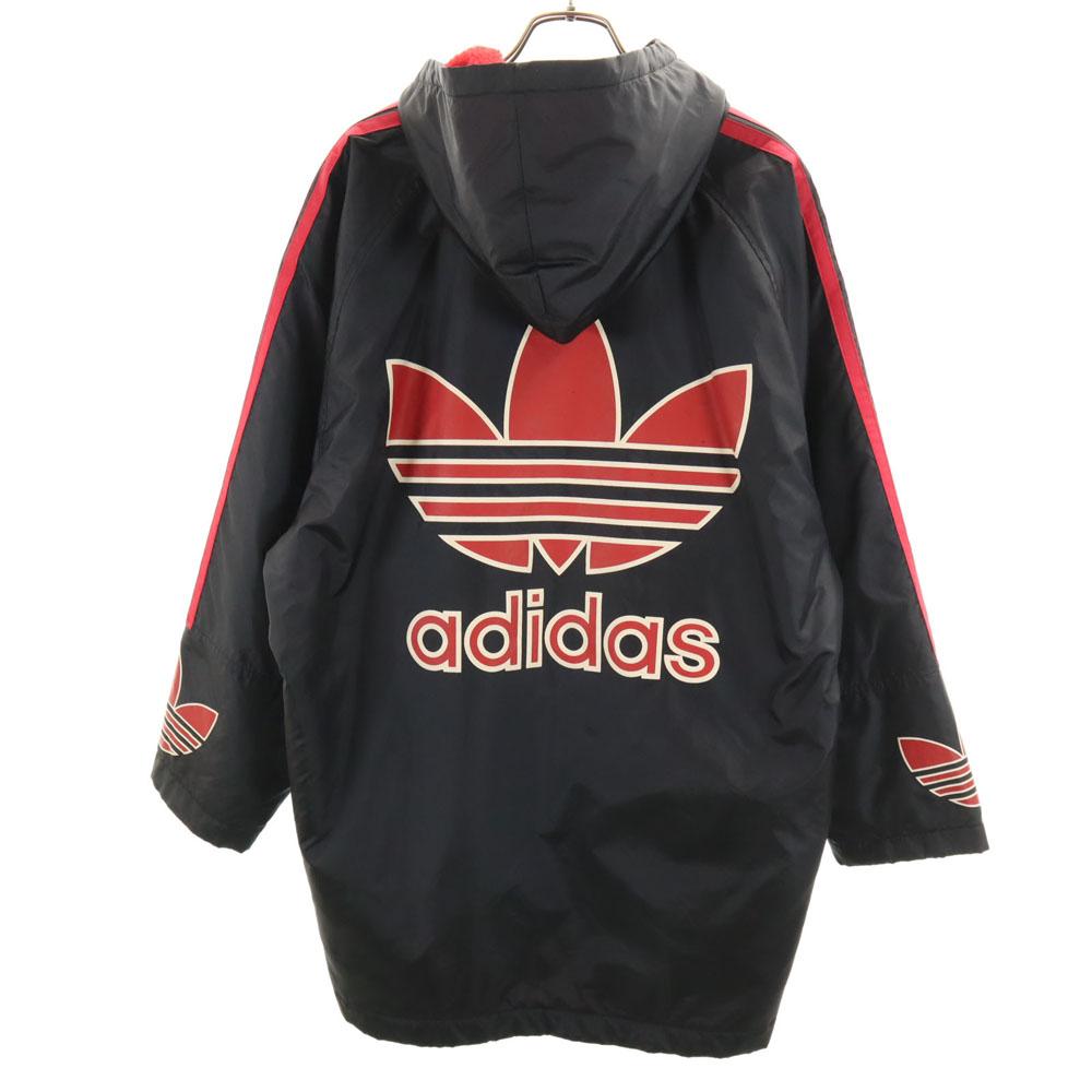 Adidas 80-tallet Descente Laget i Japan Vintage Rygg Kløverblad-logo Vattert jakke Barnas Brukt