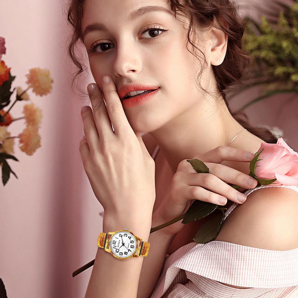 Niedliche antike analoge Uhr für Einheitsgröße Edelstahl Schlichte und stilvolle Quarzuhr Perfektes Geschenk für Tag Frauen Wasserdicht, Meiste, Armband, -