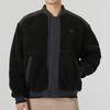 Adidas Solid Color Sports Casual Fleece Warm Loose Fleece Jacket Men’s Black