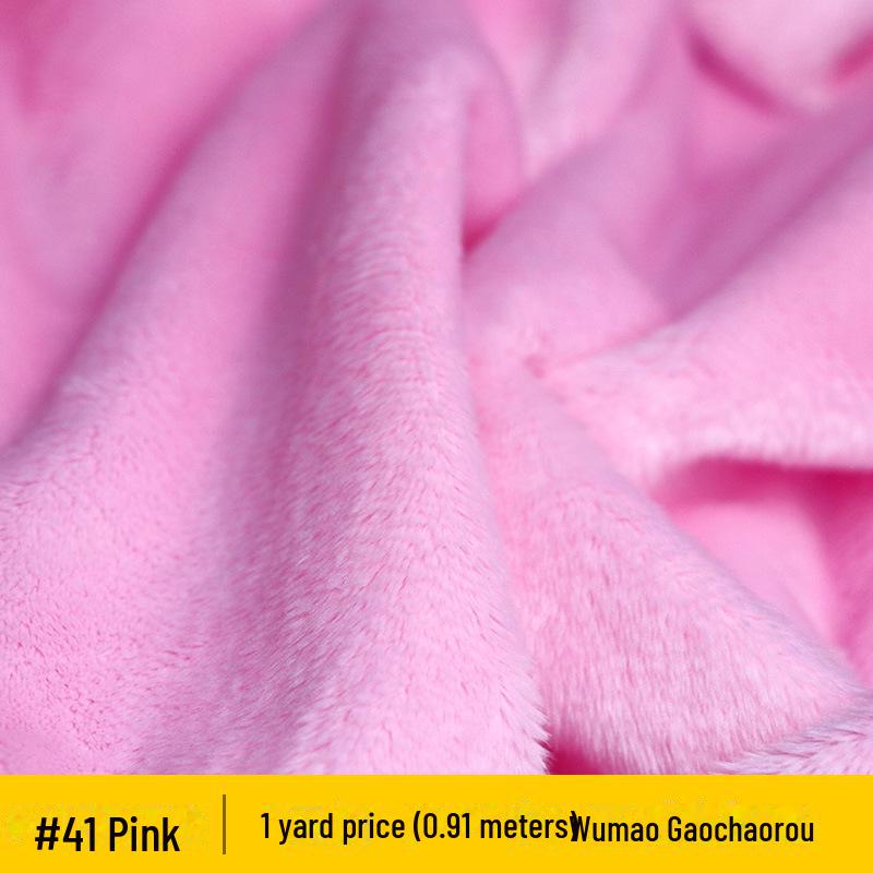 5mm Ultra-Soft Crystal Plush Fabric for Doll Pillows