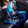 Custom Name Ronaldo's Legacy Soccer Blanket bed sofa Blanket Flannel Blanket for Camping, Hiking, Picnic Essentials,gift for family and friends