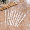 10pcs 13cm Simulation Ice Xmas Tree Hanging Clear Fake Icicle Pendant Ornament Merry Christmas Party Decoration New Year 2026