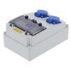Wall Power Distributor 2 Position for Outdoor Construction Site Electric Box 16A 220‑250V