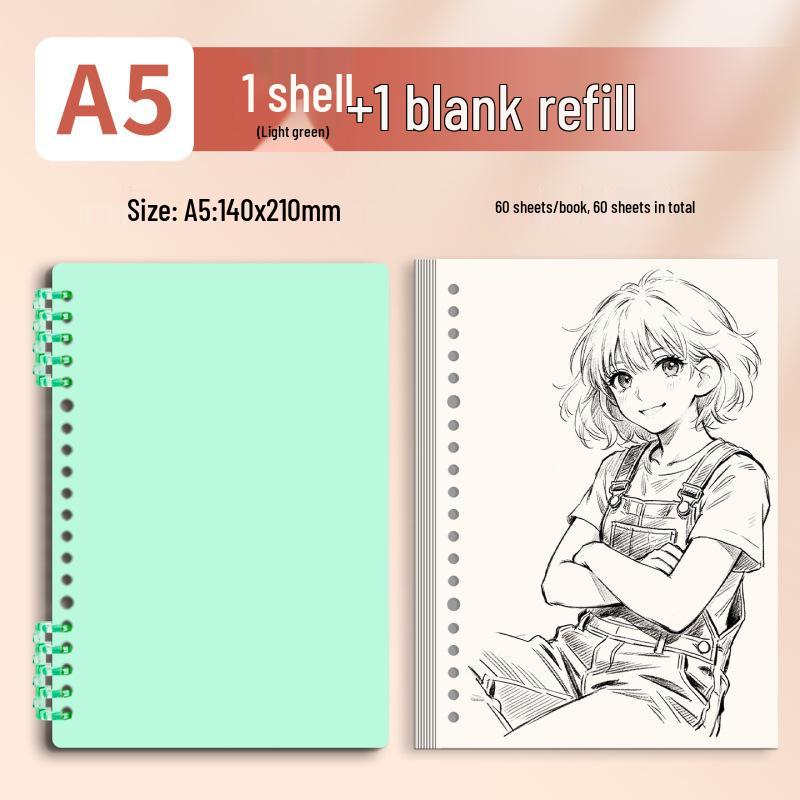Morandi Detachable Student Sketchbook - Thick, Comfortable, Colorful Art Drawing Pad