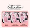 Universal Linen Cartoon Panda Car Seat Cushion Set for All-Season
