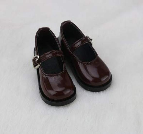 [Sunny Step] Doll Shoes, Strap Shoes for Dolls, Brown, Dark Brown, Lolita, Patent Leather, Brown, White, Miniature Doll Accessories, Doll Clothes,