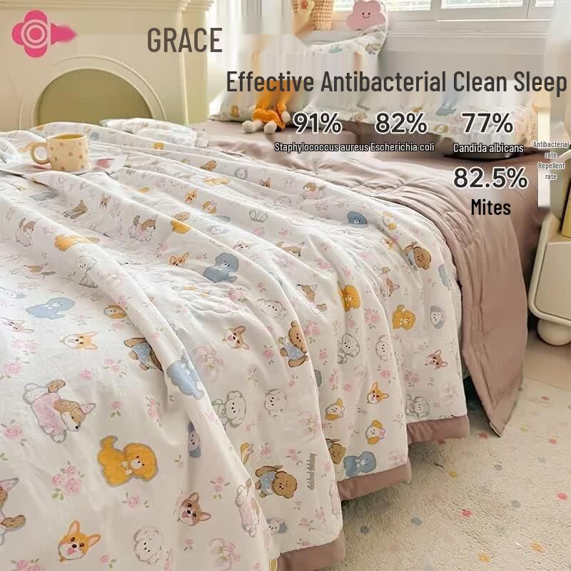 Grace 100% Cotton Antibacterial Summer Quilt