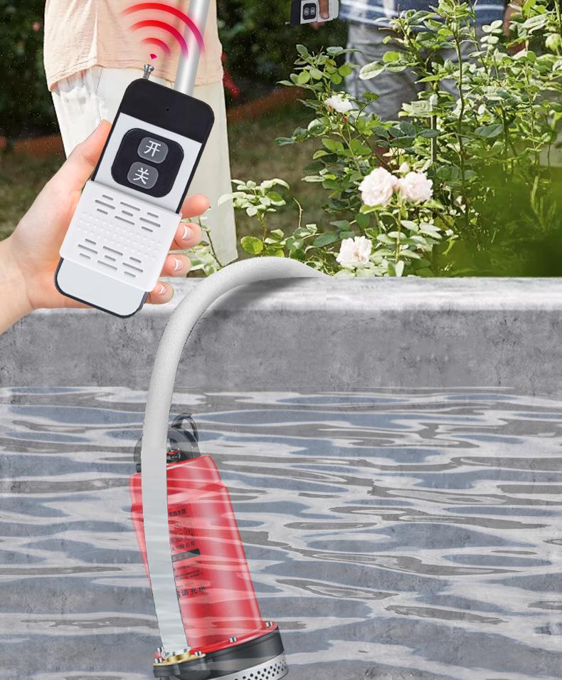 Rechargeable Wireless Remote Control Submersible Water Pump for Agricultural Irrigation