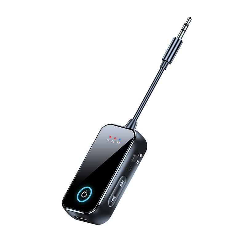 

2 в 1 Bluetooth 5.4 аудио передатчик приемник 3,5 мм AUX разъем самолет Hifi стерео беспроводной адаптер микрофон для ТВ автомобильный комплект динамик ПК наушники