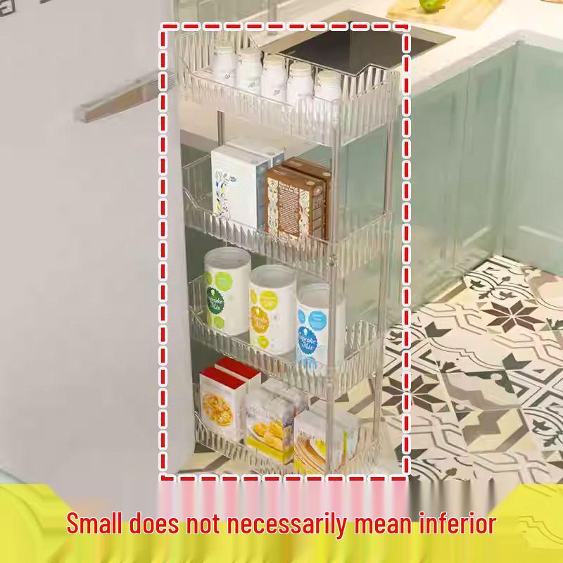 Kompaktes mehrschichtiges, bewegliches Lagerregal für Küche, Schlafzimmer und Badezimmer