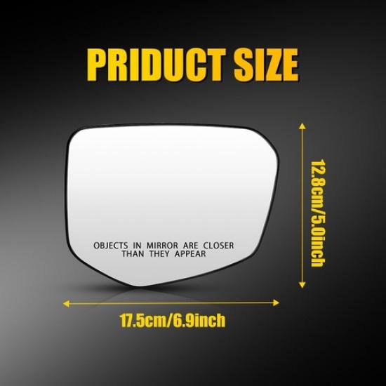 Mirror Glass For 2016- Honda Civic Car Passenger Right Heated EOOH
