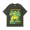275 GSM Washed T-shirts 100% Cotton Sakamoto Days V6 Taro Print Unisex Heavy Cotton T Shirt