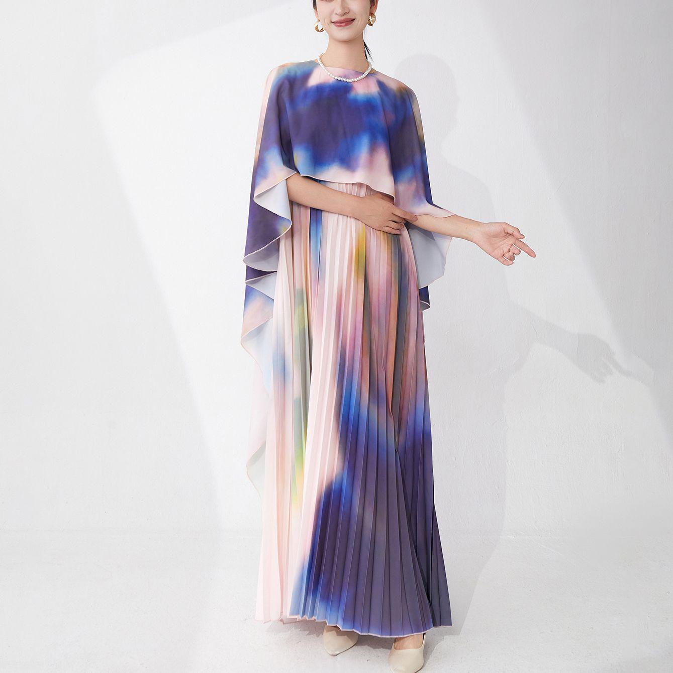 

Высококачественное женское длинное дизайнерское платье большого размера One Size синий