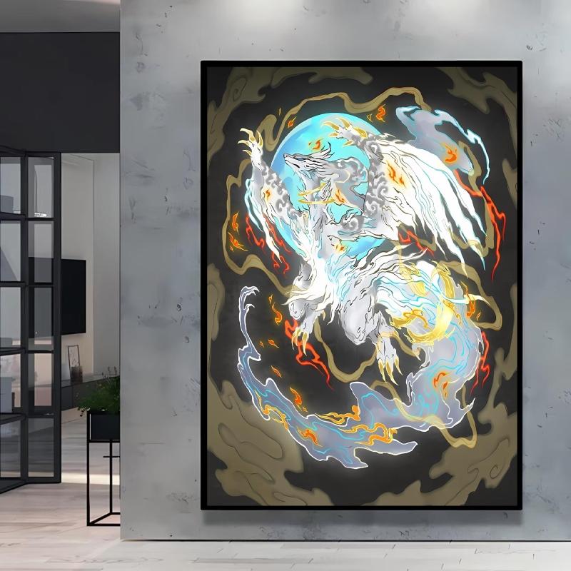 Print on Canvas Pokemon Swampert Poster Comics Pictures Not Fading Home Living Room Bedroom Wall Decoration Friends Gifts