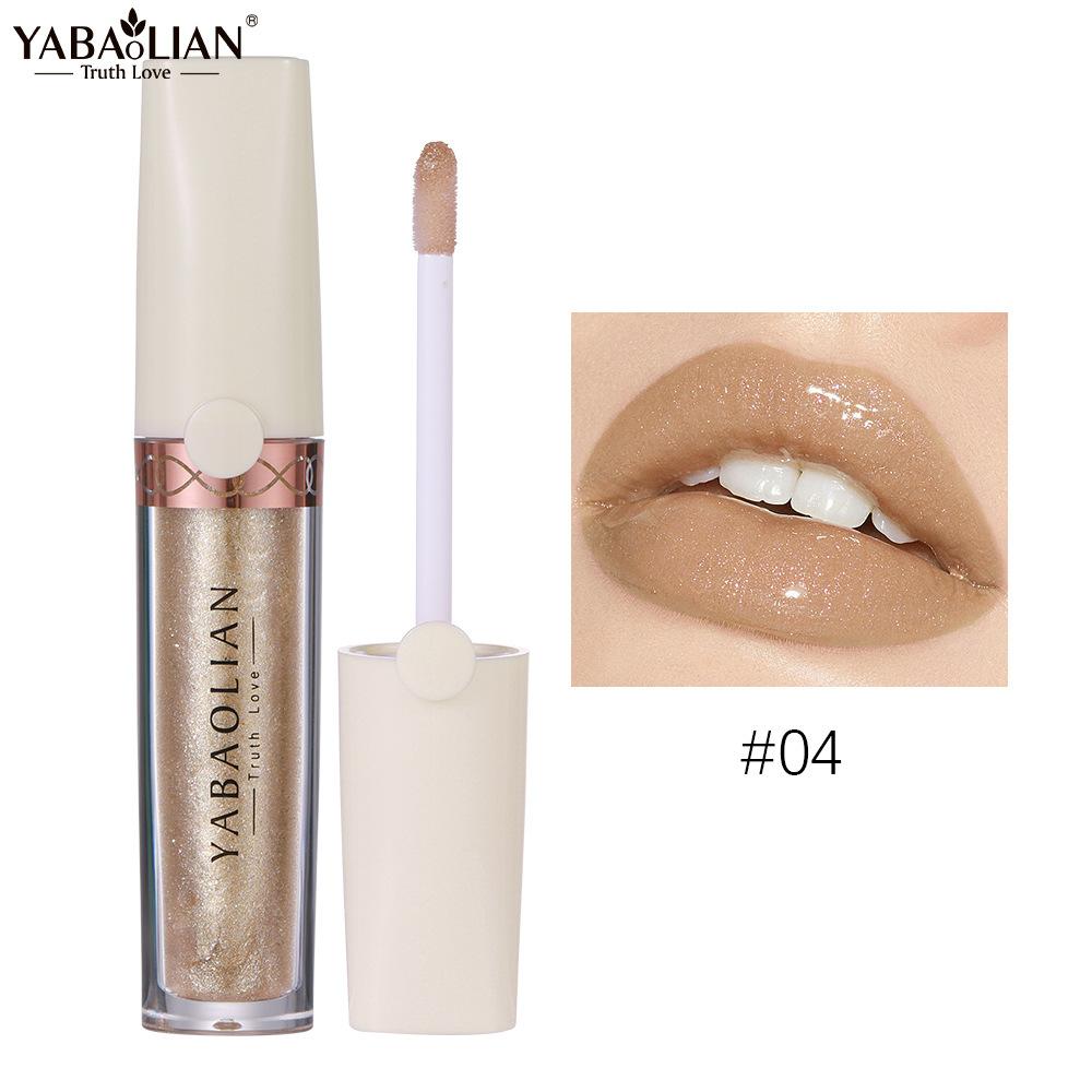 Dudak Parlatıcısı Parıltılı Dudak Cilası İnci Ruj Yüksek Pigmentli Uzun Ömürlü Sıvı Ruj Günlük Makyaj İçin Su Geçirmez Dudak Yağı